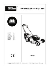 Güde BIG WHEELER 560 Mega B&S Manual