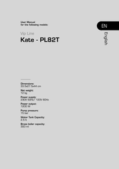 Lelit PL162T User Manual
