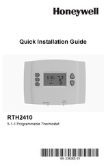 Honeywell RTH2410B1001 Quick Installation Manual