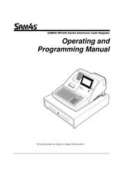 Sam4s NR-510B Operating And Programming Manual