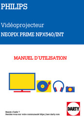 Philips NeoPix Prime NPX540/INT Quick Start Manual