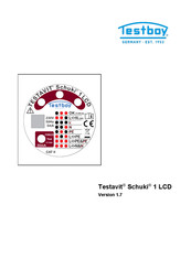 Testboy Testavit Schuki 1 LCD Operating Instructions Manual
