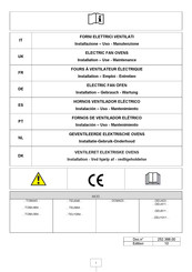 Gastrodomus DEU411 Series Installation - Use - Maintenance