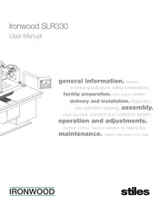 Stiles Ironwood SLR330 User Manual