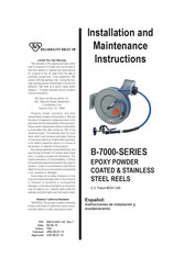 T&S B-0108 Series Installation And Maintenance Instructions Manual