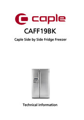 Caple CAFF19BK Technical Information