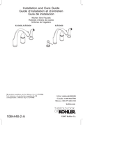 Kohler K-R10430 Installation And Care Manual