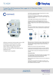 Gemini Tinytag Plus LAN Manual