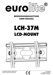 EuroLite LCD-MOUNT LCH-37M User Manual