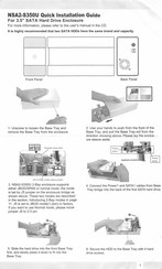 Macally NSA2-S350U Quick Installation Manual