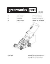 Greenworks Pro LMC415 Operator's Manual