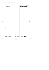 EINHELL BT-CL 18 Li Original Operating Instructions
