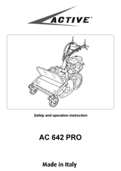 Active AC 642 PRO Safety And Operation Instruction