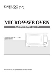 DAEWOO ELECTRONICS KOR-9G1FW Operating Instructions & Cook Book