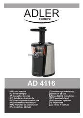 Adler Europe AD 4116 User Manual