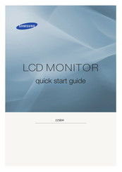 Samsung 225BW - SyncMaster - 22