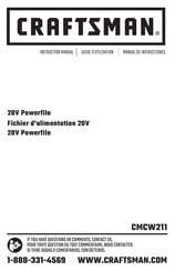Craftsman CMCW211 Instruction Manual