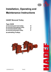 HADEF 32/20R Installation, Operating And Maintenance Instruction