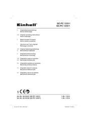 EINHELL GC-PC 1235/1 Original Operating Instructions