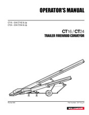 Wallenstein CT16 Operator's Manual