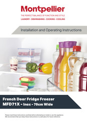 montpellier MFD71X Installation And Operating Instructions Manual