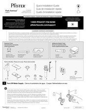 Spectrum Brands Pfister Park Avenue LG42-FE0BG Quick Installation Manual