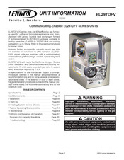 Lennox EL297DFV Series Unit Information