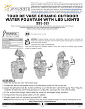 Sunnydaze Decor TOUR DE VASE Manual