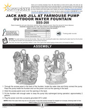 Sunnydaze Decor JACK AND JILL AT FARMOUSE PUMP Manual
