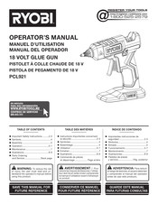 Ryobi PCL921 Operator's Manual