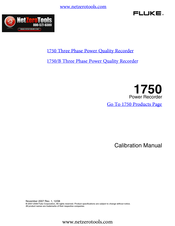 Fluke 1750/B Calibration Manual