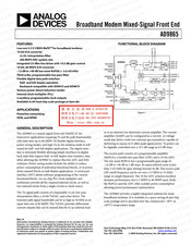 Analog Devices AD9865 Manual
