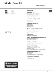 Hotpoint Ariston LKF 7146 Operating Instructions Manual