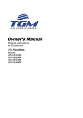 TGM GTA18H036A Owner's Manual