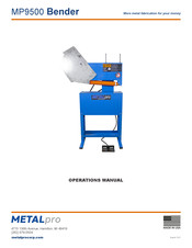 METALpro MP9500 Operation Manual