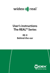 Widex RE-9 User Instructions