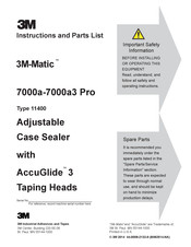 3M Matic 7000a Instructions And Parts List