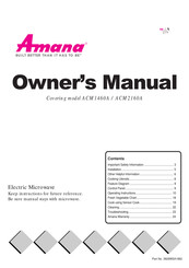 Amana ACM2160AS Owner's Manual