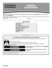 Maytag MDB6949SDM User Instructions