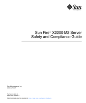 Sun Microsystems Sun Fire X2200 M2 Safety And Compliance Manual