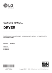LG DT25MTGK Owner's Manual