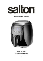 Salton SAF12 Instructions And Warranty