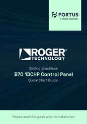 Roger Technology B70 1DCHP Quick Start Manual