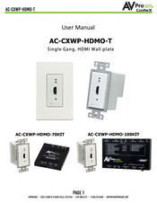 AVProEdge ConferX AC-CXWP-HDMO-70KIT User Manual