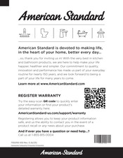 American Standard Homestead VorMax Owner's Manual