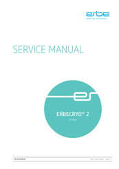 Erbe ERBECRYO 2 Service Manual