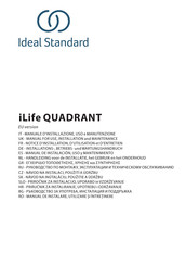 Ideal-Standard iLife QUADRANT T4935EO Manual For Use, Installation And Maintenance
