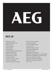 AEG BKS 18 Original Instructions Manual
