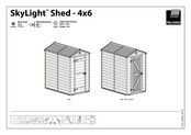 Palram SkyLight Shed-4x6 Manual