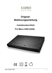 CASO DESIGN Pro Menu 2400 Original Operating Manual
